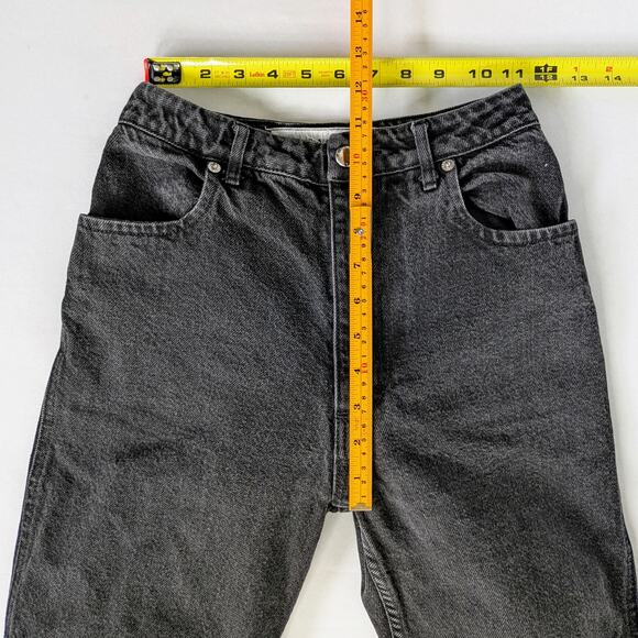 Eckhaus Latta Jeans Women's 26 Charcoal Black High Rise 100% Cotton Ankle - Picture 8 of 10